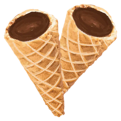 Milk Chocolate Live Rosin Waffle Cones